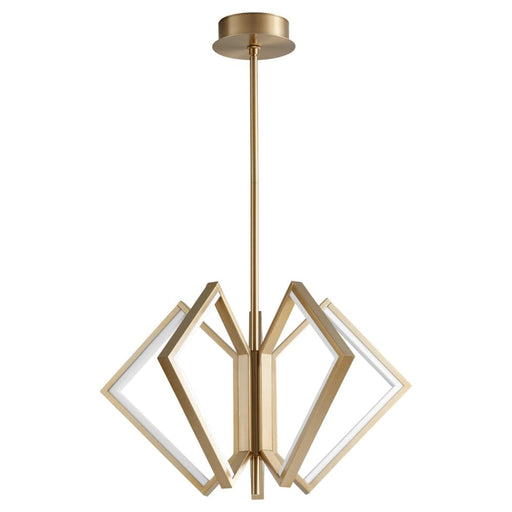 Oxygen Lighting Acadia Aged Brass 5 Light LED Chandelier 3-6143-40 - Chandeliers