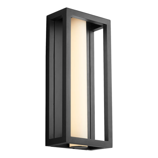 Oxygen Lighting Aperto Black 1 Light LED Outdoor Wall Sconce 3-724-15 - Outdoor Wall Sconces
