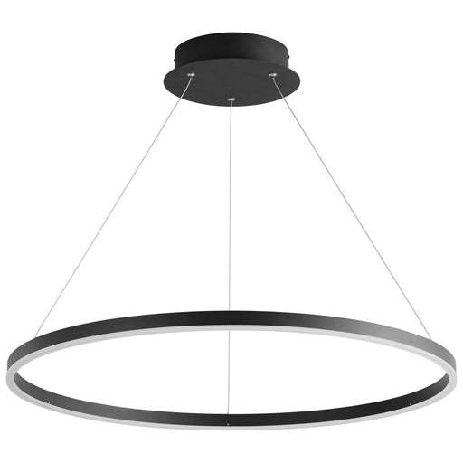 Oxygen Lighting Circulo Black 1 Light LED Pendant 3-65-15