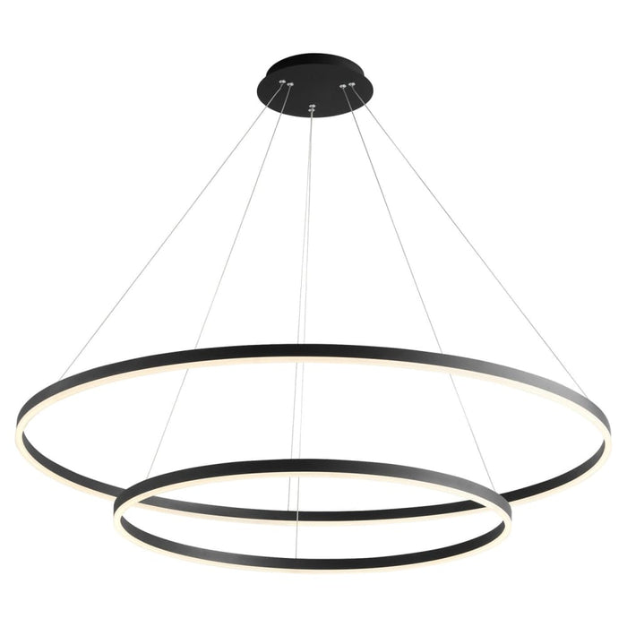 Oxygen Lighting Circulo Black 2 Light LED Pendant 3-6548-15 - Pendants