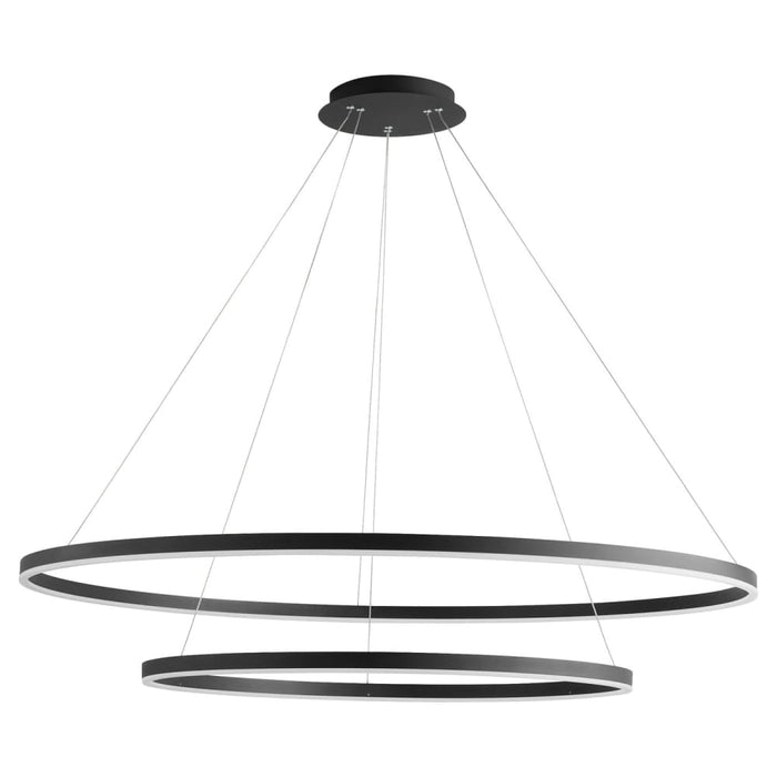 Oxygen Lighting Circulo Black 2 Light LED Pendant 3-6548-15 - Pendants