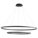 Oxygen Lighting Circulo Black 2 Light LED Pendant 3-6548-15 - Pendants
