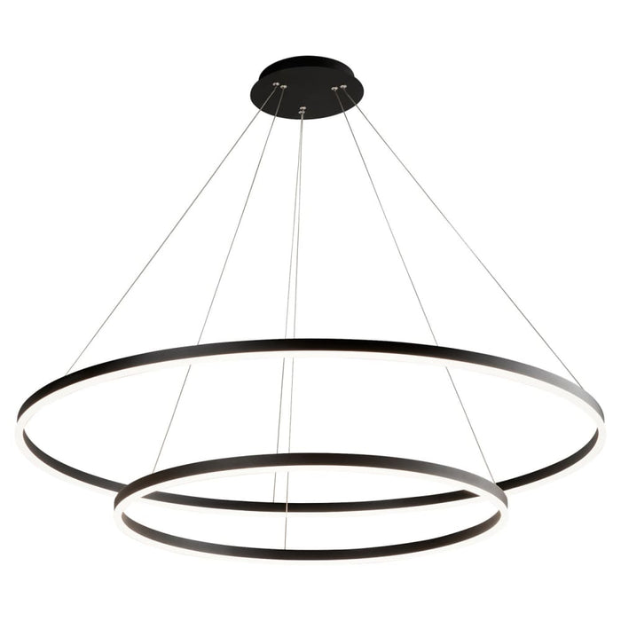 Oxygen Lighting Circulo Black 2 Light LED Pendant 3-6548-15 - Pendants