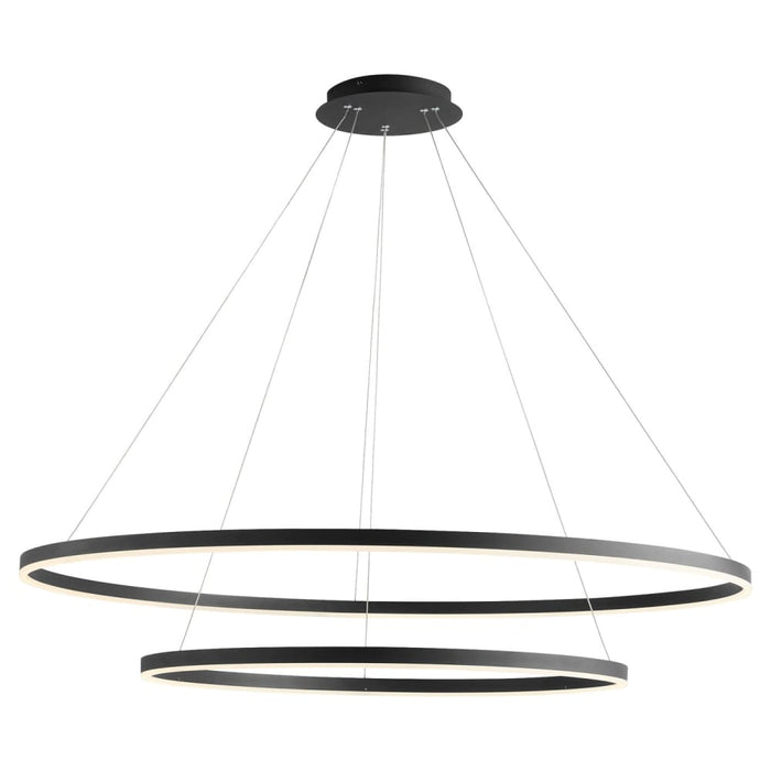 Oxygen Lighting Circulo Black 2 Light LED Pendant 3-6548-15 - Pendants