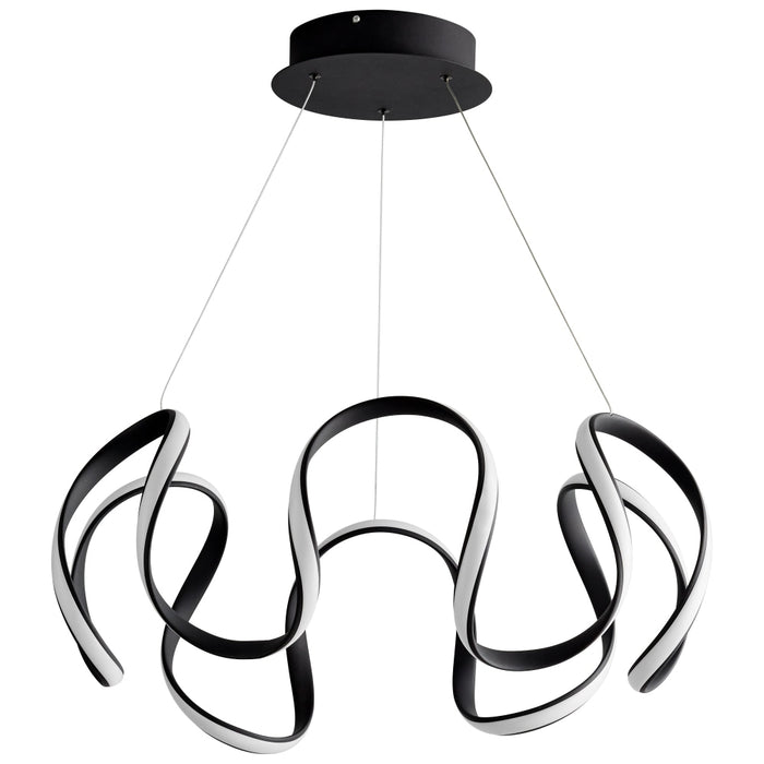 Oxygen Lighting Cirro Black 1 Light LED Pendant 3-61-15