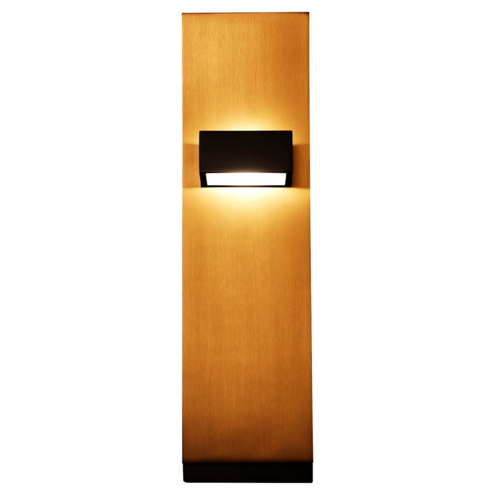 Oxygen Lighting Dario Black Aged Brass 2 Light LED Wall Sconce 3-400-1540 - Wall Sconces