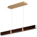 Oxygen Lighting Decca Aged Brass Walnut 1 Light LED Pendant 3-36-2440