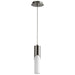 Oxygen Lighting Ellipse Satin Nickel 1 Light LED Pendant 3-668-224