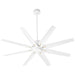 Oxygen Lighting Fleet White 56 Inch 8 Blade Ceiling Fan 3-112-6