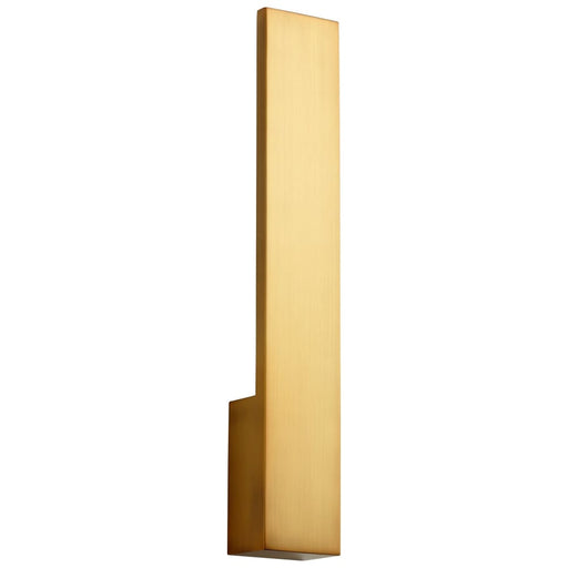 Oxygen Lighting Icon Aged Brass 1 Light LED Wall Sconce 3-511-40