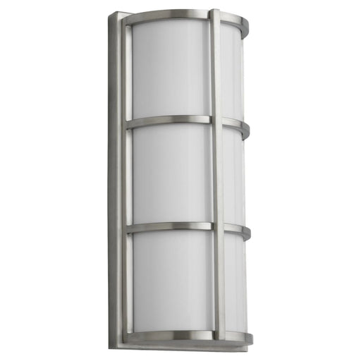 Oxygen Lighting LEDA Satin Nickel 1 Light LED Outdoor Wall Sconce 3-712-224-EM - Outdoor Wall Sconces