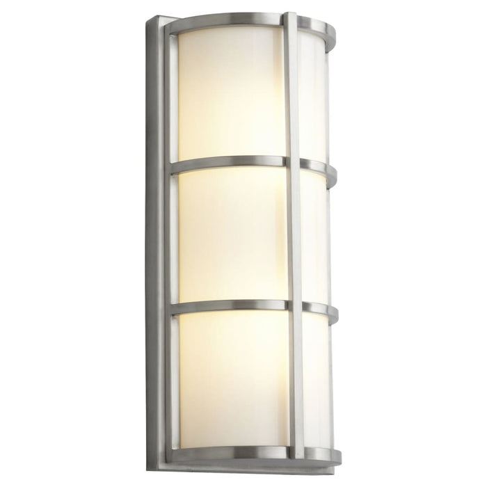 Oxygen Lighting LEDA Satin Nickel 1 Light LED Outdoor Wall Sconce 3-712-224-EM - Outdoor Wall Sconces