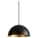Oxygen Lighting Lucci Black Industrial Brass 1 Light LED Pendant 3-20-1550