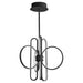 Oxygen Lighting Lupe Black 6 Light LED Pendant 3-25-15 - Pendants