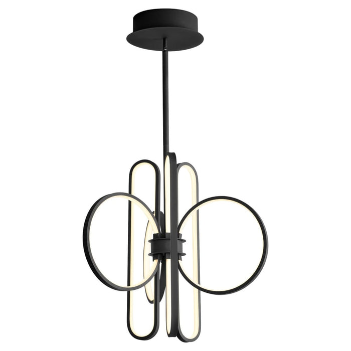 Oxygen Lighting Lupe Black 6 Light LED Pendant 3-25-15 - Pendants