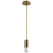 Oxygen Lighting Magneta Aged Brass 1 Light LED Pendant 3-607-40