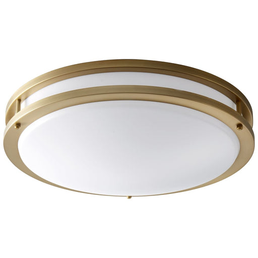 Oxygen Lighting Oracle Aged Brass 1 Light LED Flushmount 3-619-40