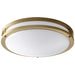 Oxygen Lighting Oracle Aged Brass 1 Light LED Flushmount 3-619-40