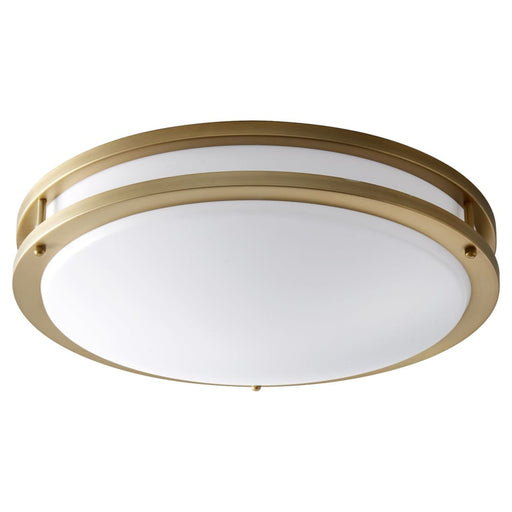 Oxygen Lighting Oracle Aged Brass 2 Light LED Flushmount 3-620-40-EM - Flushmounts