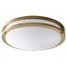 Oxygen Lighting Oracle Aged Brass 2 Light LED Flushmount 3-620-40-EM - Flushmounts