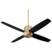 Oxygen Lighting Oslo Aged Brass 52 Inch 4 Blade Ceiling Fan3-101-40