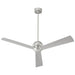 Oxygen Lighting Rondure Satin Nickel 54 Inch 3 Blade Outdoor Ceiling Fan 3-114-24