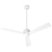 Oxygen Lighting Rondure White 54 Inch 3 Blade Outdoor Ceiling Fan 3-114-6