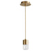 Oxygen Lighting Spirit Aged Brass Aged Brass 1 Light LED Pendant 3-68-40