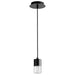 Oxygen Lighting Spirit Black Black 1 Light LED Pendant 3-68-15