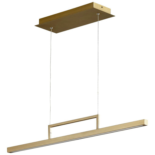 Oxygen Lighting Stylus Aged Brass 1 Light LED Pendant 3-66-40