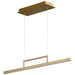 Oxygen Lighting Stylus Aged Brass 1 Light LED Pendant 3-66-40