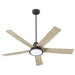 Oxygen Lighting Temple Black 56 Inch 3 Blade Outdoor Ceiling Fan 3-115-15