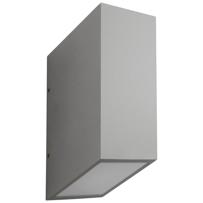 Oxygen Lighting Uno Grey 2 Light LED Outdoor Wall Sconce 3-701-16