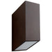 Oxygen Lighting Uno Oiled Bronze 2 Light LED Outdoor Wall Sconce 3-701-22