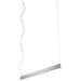 Oxygen Lighting Zepp Polished Nickel 1 Light LED Pendant 32-632-20
