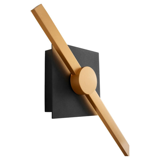 Oxygen Lighting Zora Black Industrial Brass 1 Light LED Wall Sconce 3-51-1550 - Wall Sconces
