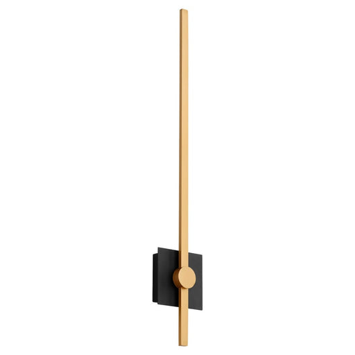 Oxygen Lighting Zora Black Industrial Brass 1 Light LED Wall Sconce 3-51-1550 - Wall Sconces