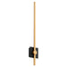 Oxygen Lighting Zora Black Industrial Brass 1 Light LED Wall Sconce 3-51-1550 - Wall Sconces