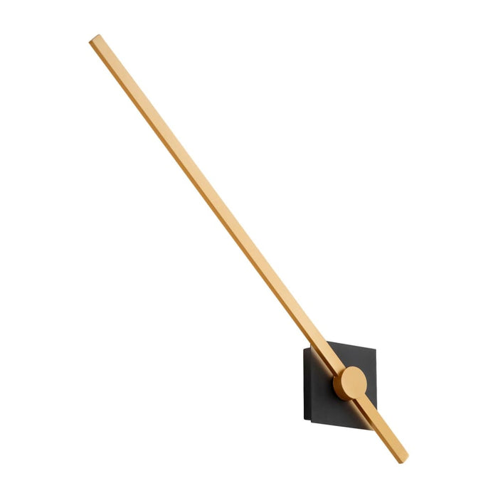 Oxygen Lighting Zora Black Industrial Brass 1 Light LED Wall Sconce 3-51-1550 - Wall Sconces