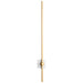Oxygen Lighting Zora White Industrial Brass 1 Light LED Wall Sconce 3-52-650