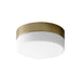 Oxygen Lighting Zuri Aged Brass 1 Light LED Flushmount 32-630-40