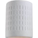 Paintable Ceramic Sconces Unfinished Ceramic LED Outdoor Wall Lantern - Outdoor Wall Sconce