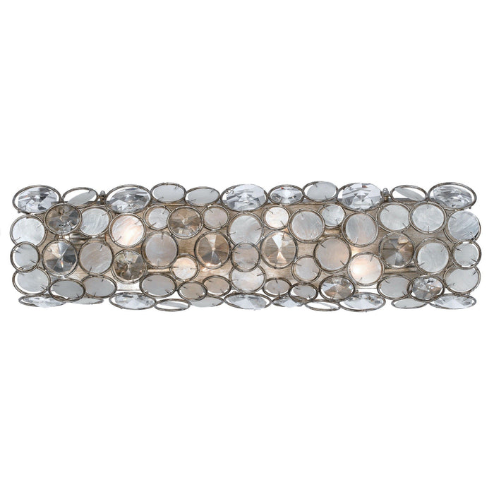 Palla 4 Light Antique Silver Vanity Light - Bath & Vanity