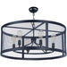 Palladium Black / Natural Aged Brass Chandelier - Chandeliers