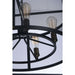 Palladium Black / Natural Aged Brass Chandelier - Chandeliers
