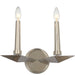 Palmer 2 Light Polished Nickel Sconce - Wall Sconce