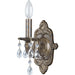 Paris Market 1 Light Spectra Crystal Venetian Bronze Sconce - Wall Sconce