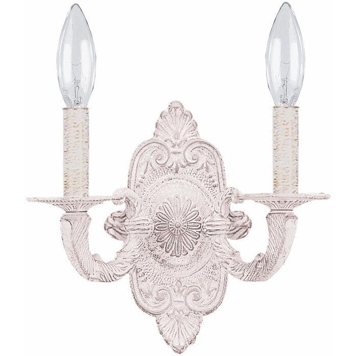 Paris Market 2 Light Antique Antique White Sconce - Wall Sconce