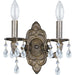 Paris Market 2 Light Swarovski Strass Crystal Venetian Bronze Sconce - Wall Sconce