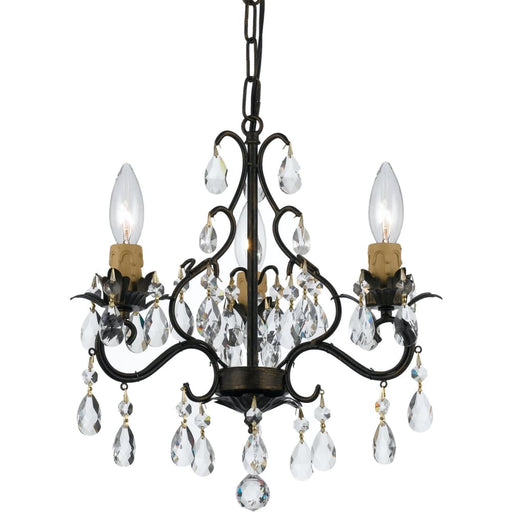 Paris Market 3 Light English Bronze Mini-Chandelier - Chandeliers
